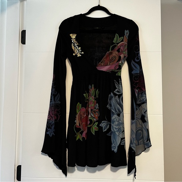 Christian Audigier Dresses & Skirts - Christian Audigier | Y2K Long Sleeve Dress